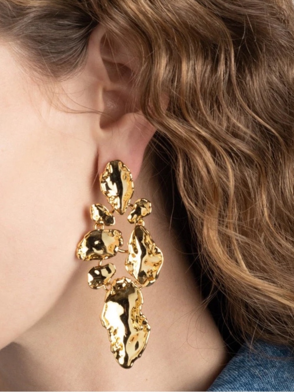 Alexis Bittar Brut Mosaic Statement Earrings - Picture 6 of 7